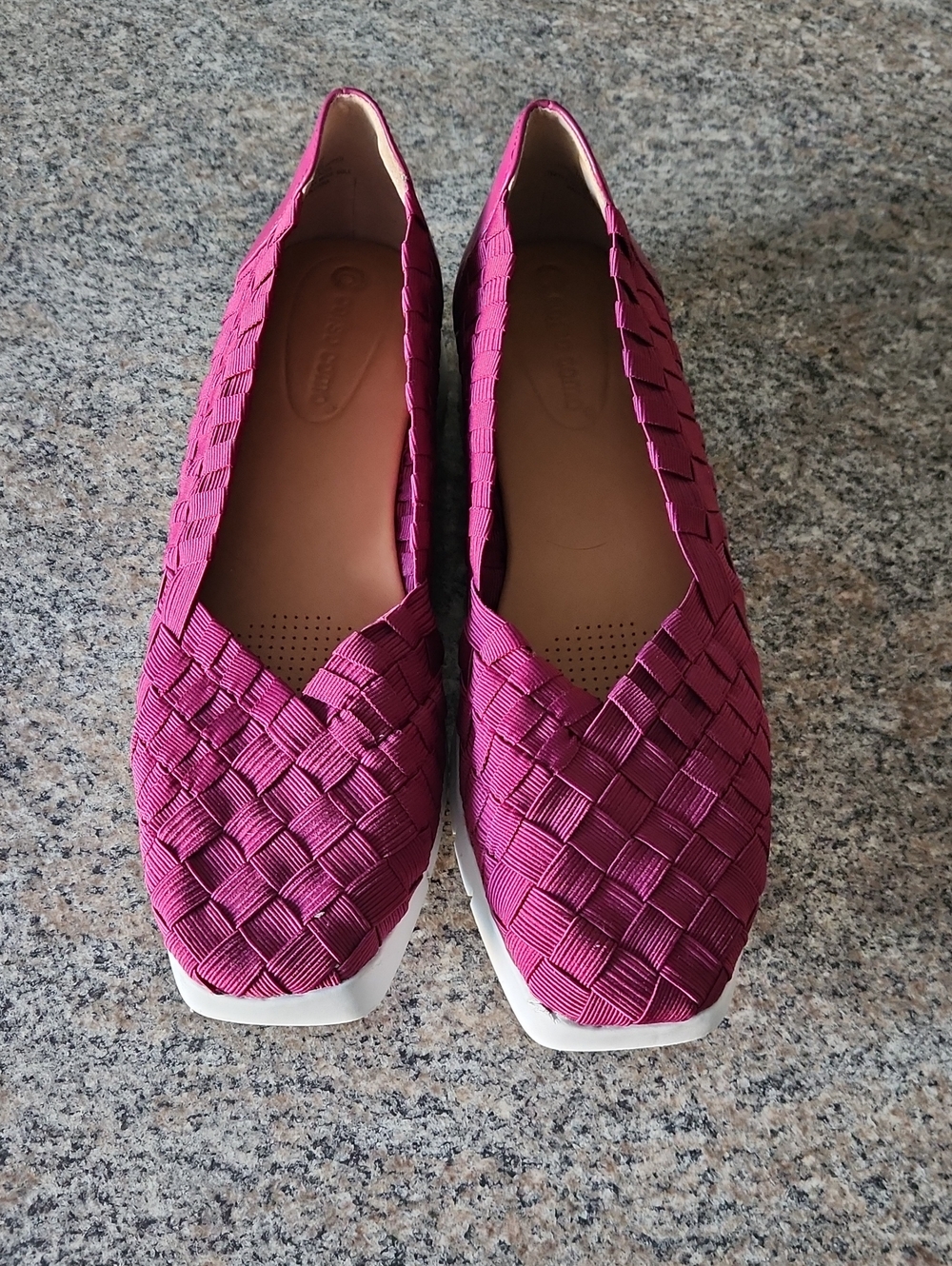 Corso Como Illana Wedge Magenta Braided Slip-On Size 10 – Chic Comfort Style